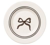 Pick a Poppy - Bow Side Plate 15 cm, Black - Black