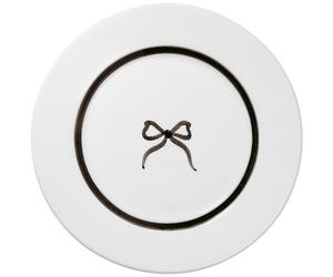 Pick a Poppy - Bow Side Plate 22 cm, Black - Black