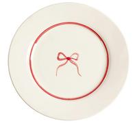 Pick a Poppy - Bow Side Plate 22 cm, Dark Pink - Dark Pink