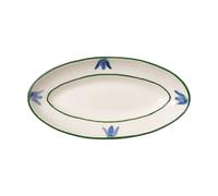 Pick a Poppy Cottage flower Blue Bell serving platter Light Blue, 25.5 cm