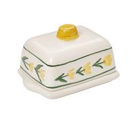 Pick a Poppy Cottage Flower butter dish Yellow, 17x11.5 cm
