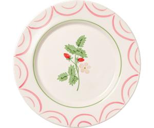 Pick a Poppy - Cottage Flower Dinner Plate Wild Strawberry 28 cm - Red