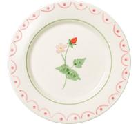 Pick a Poppy - Cottage Flower Side Plate Wild Strawberry 22 cm - Red