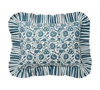 Pick a Poppy - Damson Cushion Cover 30x40 cm, Blue - Blue