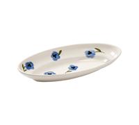 Pick a Poppy Madelen Möllard Pansy serving platter Blue, Small, 22.5 cm