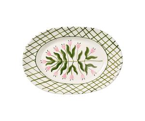 Pick a Poppy Madelen Möllard Tulip serving platter Green, 38.5 cm