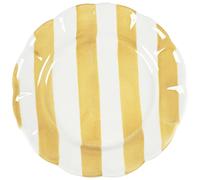 Pick a Poppy - Stripe Plate 28 cm, Yellow - Yellow