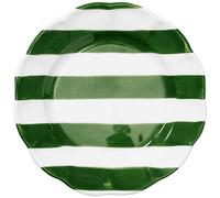 Pick a Poppy - Stripe Side Plate 22 cm, Green - Green