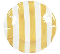 Pick a Poppy - Stripe Side Plate 22 cm, Yellow - Yellow