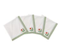 Pick a Poppy - Tulip Napkin Madelen Möllard x Pick a Poppy 4-pack - Green