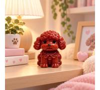 Pick a Random One,Desk Decorations,Soft Rubber Dog Figure,1.97x1.77in | Yellow Color,Poodle Shape,Soft Material,For Tabletop Display,Home Accent Piece,Adult Collectible,Great Gift Idea,Easy Clean