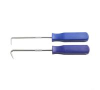 Pick and Hook Set 2Pcs Precision Gasket Puller for Oil Seals Carbon Steel Shafts Mechanic Hand Tools 45/90 Deg 135mm Length