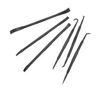 Pick and Hook Set,6PCS Set Prying Bar Hook Set Double Ended ABS Plasti Extended Plastic Pick Set,Our Long Pry Bar P C Black for Removing O Sealing Accessories Pry Bar Kit Pry