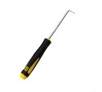 Pick and Hook Tool Set 1pc 160mm Steel and Plastic O Ring Oil Seal Gasket Puller Remover with Straight 45° 90° 135° Hooks for Automotive Repair and Craft Handwork in Yellow and Black(2#)
