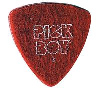 Pick Boy plectrum/pick felt, soft, red, 12 pieces