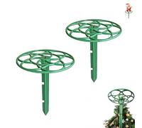 Pick Fix Christmas Tree Topper Holder, Green Iron Pick Fix Christmas Tree Topper Holder, Tree Topper Stabilizer, Christmas Tree Topper Stabilizer (2pcs Green,11in)