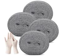 PICK FOR LIFE Wire Wool Mice 4 Pack Coarse Steel Wool Rats Hole Gap Blocker