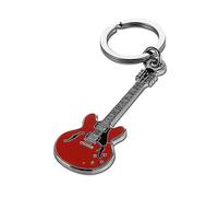 Pick Geek Enamel Guitar Keyring | Featuring a Miniature Detailed 335-Style Guitar | Crafted with Jeweller’s Metal | Designed for Guitarists and Music Enthusiasts Alike