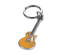 Pick Geek Enamel Guitar Keyring | Featuring a Miniature Detailed GoldTop-Style Guitar | Crafted with Jeweller’s Metal | Designed for Guitarists and Music Enthusiasts Alike