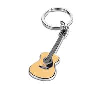 Pick Geek Enamel Guitar Keyring | Featuring a Miniature Detailed Martin-Style Guitar | Crafted with Jeweller’s Metal | Designed for Guitarists and Music Enthusiasts Alike