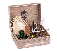 Pick Geek Guitar Pick Bundle Set | 33 x Premium Assorted Guitar Picks | Django Quick-Release Capo | Django Clip-on Tuner | Pick Geek ‘wedgie’ Pick Holder plus Enamel Pin | Gifted in Stunning Gift Box