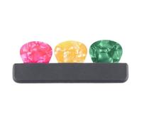 Pick Holder: Innovative Slot Design | Guitar Picks Including | Electric Acoustic Guitar Storage, Ukulele, Bass, Compact TPU Case, Container Al