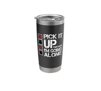 Pick It Up I'm Going Alone - Euchre Player Gift Stainless Steel Insulated Tumbler