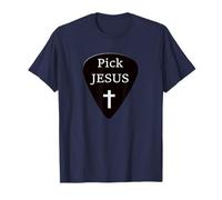 Pick Jesus Guitar Player Christian T-Shirt