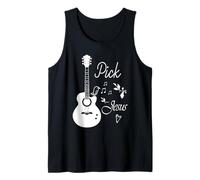 Pick Jesus Religious Guitar Worship Tank Top