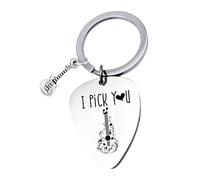 Pick Keychain - Guitars Picks Key Holder, Guitares Pick Key Ring, Collectible Guitars Plectrum Accessory | Plectrum For Lovers | Guitar Picks Decoration Supplies For Guitarist Men Youth Guitar Lovers
