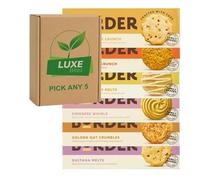 Pick & Mix Border Biscuits - Choose Any 5 - Butterscotch, Sultana, Viennese, Golden Oat, Lemon Drizzle & Ginger - Compatible for Border By Luxe Bitez