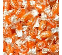 Pick & Mix Premium Wrapped Hard Boiled Candy Sweets - Individually Wrapped Boiled Sweets - Great For Parties (2kg, Sherbet Orange)