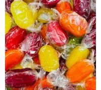 Pick & Mix Premium Wrapped Hard Boiled Candy Sweets - Individually Wrapped Boiled Sweets - Great For Parties (500g, Choc Fruits)