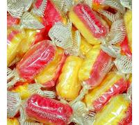 Pick & Mix Premium Wrapped Hard Boiled Candy Sweets - Individually Wrapped Boiled Sweets - Great For Parties (2kg, Rhubarb & Custard)