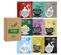 Pick & Mix Tea Sachets - Choose Any 5 Flavours (10 Each) - 50 Premium Wrapped Envelopes - Compatible for Clipper By Luxe Bitez