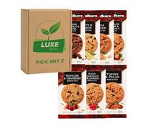 Pick & Mix Walkers Biscuits - Choose Any 2 - Fruit & Lemon; Stem Ginger; Oatflake Cranberry; Raspberry & White Choc; Belgian Choc Chunk; Toffee Pecan & Hazelnut - Compatible for Walkers By Luxe Bitez