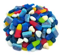 Pick ‘n’ Mix Blue Mix 1kg | Tongue Painters, Raspberry Liquorice Slices, Blue Raspberry Slices & Bubblegum Mushrooms | Assorted Sweets Mix | Party Candy Bag for Kids & Adults