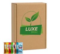 Pick N Mix Sauces| Choose From Tomato Ketchup, HP Sauce, Mayonnaise, Salad Cream, Barbeque, Malt Vinegar, English Mustard | 100 Sachets (20 of Each Flavour) | Compatible For Heinz By Luxe Bitez