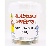 Pick n Mix Sour fizzy Jelly Retro Halal Cola Sweets. Premium quality for Kids & Adults Christmas, EID, Wedding Candy Carts, Gifts and Sharing. 500g 1kg bulk varieties (500g, Sour Cola Bottles)
