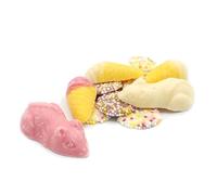 Pick n Mix Station Choco Mix Bag | A mix of milk, white, strawberry and vanilla chocolate flavour candy with candy topping (500g Bag)