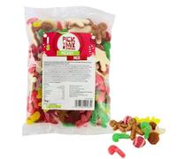 Pick n Mix Station Merry Mix - 1kg Bulk Bag of Festive Jelly & Gummy Sweets - Christmas Treats & Party Favourites (1 KG, Merry MIx)