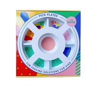 Pick Plates Children's Divided Plate for Fussy Eaters. 5 Compartment Plate - Biggie Size