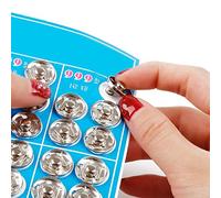 Pick Size 12-50pcs/pack DIY Sewing Clothing Bag Accessories Iron Buckle Metal Snap Fasteners Buttons Dark Buckle,White,12MM 20pcs