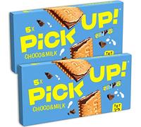PICK UP! Choco&Milk - 10 biscuit bars - Milk Chocolate Bar with Milk Cream filling in a Pastry Sandwich / Germany