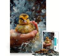Pick Up The Duck Meme Jigsaw Puzzles 1000 Piece for Teenagers Mental Logic Toy Calm Escape Fine Edge Art Collectible (38x52cm)