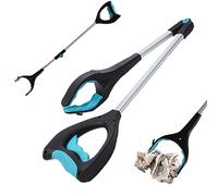 Pick-Up Tools, Grabber Reacher with LED 32.28 Inch Reachers and Grabbers for Seniors Folding Reacher Grabber Pickup Tool for Trash Grabber Tool for Elderly Sanitation Worker