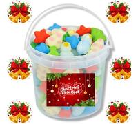 Pick Your Festive Mallows! Christmas Mixed Mallow Collection with Gift Jar - Tree, Penguin & Star Marshmallows - Fun, Fluffy & Colourful Holiday Treats (350g)