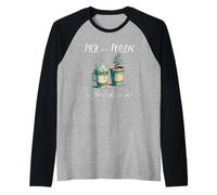 Pick Your Poison On The Rocks Or Not Hard Coffee Choice Fun Raglan Baseball Tee