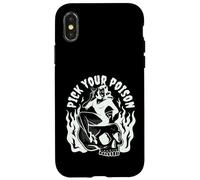 Pick Your Poison Pin Up Devil Woman Traditional Tattoo Flash Case for iPhone X/XS