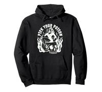 Pick Your Poison Pin Up Devil Woman Traditional Tattoo Flash Pullover Hoodie